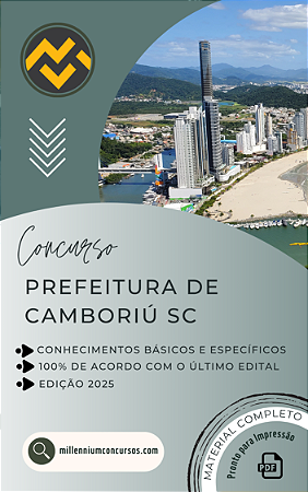 Apostila PREFEITURA DE CAMBORIÚ SC 2025 Procurador Municipal