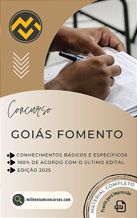 Apostila GOIÁS FOMENTO 2025 Analista de Desenvolvimento Contador
