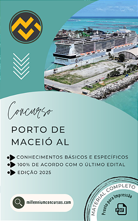 Apostila PORTO DE MACEIÓ AL 2025 Assistente Técnico Administrativo