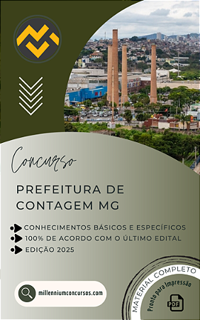Apostila PREFEITURA DE CONTAGEM MG 2025 Fisioterapeuta