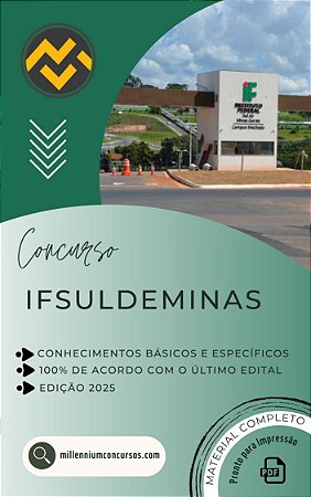 Apostila IFSULDEMINAS 2025 Nutricionista
