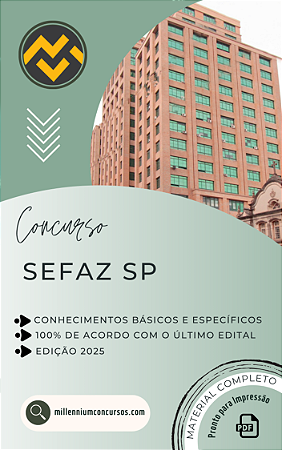 Apostila SEFAZ SP 2025 Especialista Contábil