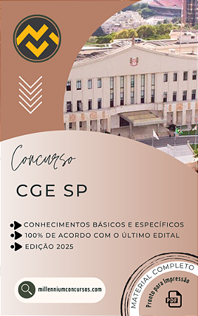 Apostila CGE SP 2025 Auditor Estadual Correição e Combate à Corrupção