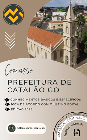 Apostila PREFEITURA DE CATALÃO GO 2025 Engenheiro Ambiental