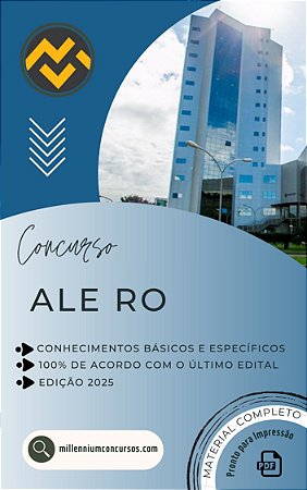 Apostila ALE RO 2025 Analista Engenharia Eletrônica e Telecomunicação