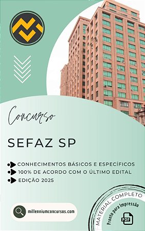 Apostila SEFAZ SP 2025 Tecnologia da Informação e Comunicação