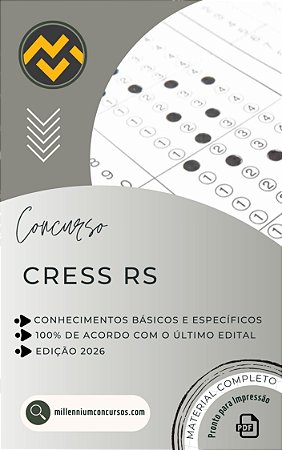 Apostila CRESS RS 2026 Assistente Social