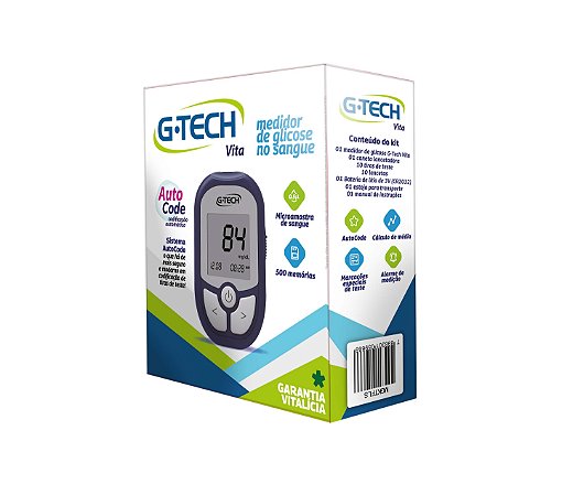 Kit Medidor de Glicose G-TECH VITA