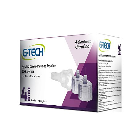Agulha para Caneta de Insulina G-TECH 5MM Universal