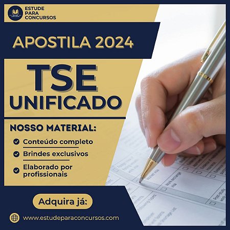 Apostila TSE UNIFICADO 2024 Analista Judiciário Contabilidade