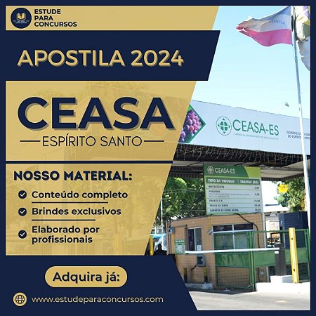 Apostila CEASA ES 2024 Técnico Agrícola