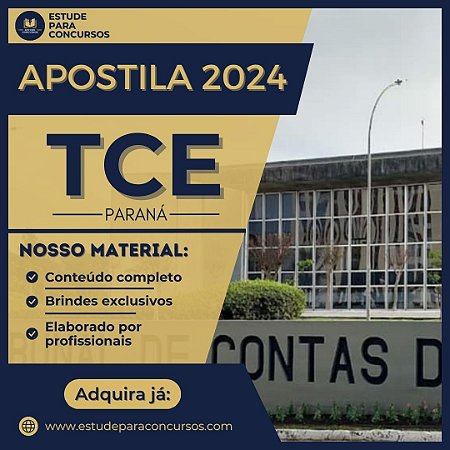 Apostila TCE PR 2024 Auditor de Controle Externo Informática