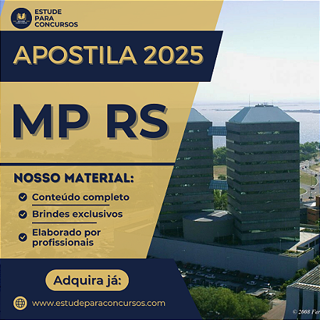 Apostila MP RS 2025 Analista do MP Engenharia de Segurança do Trabalho