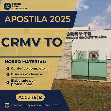 Apostila CRMV TO 2025 Assistente Administrativo