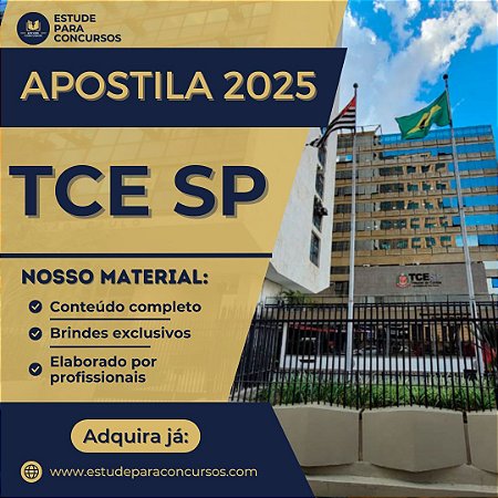 Apostila TCE SP 2025 Auditor de Controle Externo Administração