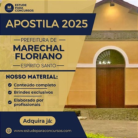 Apostila PREFEITURA DE MARECHAL FLORIANO ES 2025 Professor Língua Portuguesa