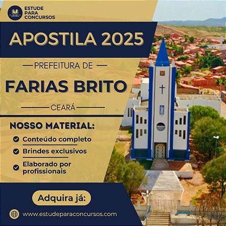 Apostila PREFEITURA DE FARIAS BRITO CE 2025 Professor Fundamental II Ciências