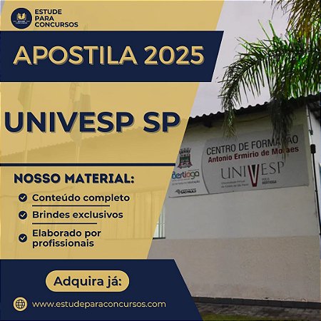 Apostila UNIVESP SP 2025 Supervisor Pedagógico Educação Especial ou Inclusiva