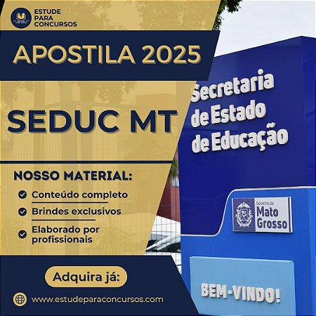 Apostila SEDUC MT 2025 Professor da Educação Básica Inglês