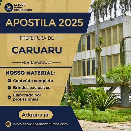 Apostila PREFEITURA DE CARUARU PE 2025 Engenharia de Segurança do Trabalho
