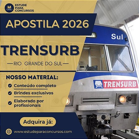 Apostila TRENSURB RS 2025 Analista Administrativo Bibliotecário