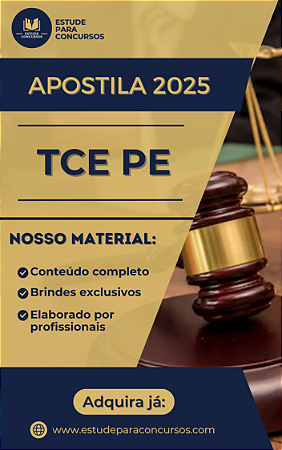Apostila TCE PE 2025 Analista de Gestão Administração