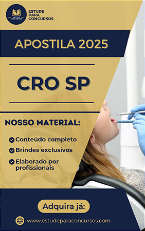 Apostila CRO SP 2025 Analista de Infraestrutura de Tecnologia de Informação