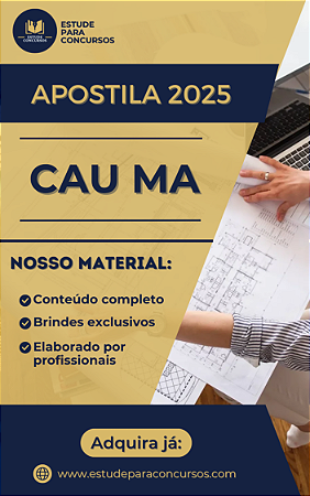 Apostila CAU MA 2025 Auxiliar Administrativo e Financeiro