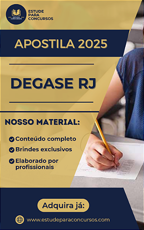 Apostila DEGASE RJ 2025 Técnico em Suporte e Comunicação em TI