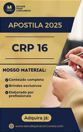 Apostila CRP 16 2025 Analista Operacional