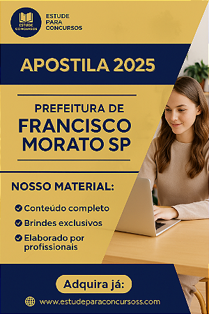 Apostila PREFEITURA DE FRANCISCO MORATO SP 2025 Diretor De Escola