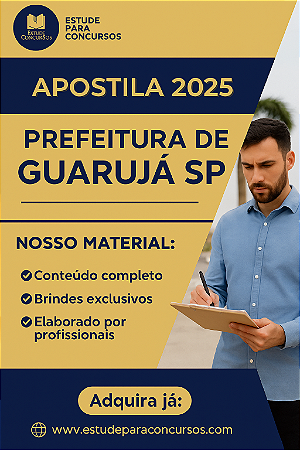Apostila PREFEITURA DE GUARUJÁ SP 2025 Professor de Educação Básica I