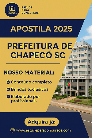 Apostila PREFEITURA DE CHAPECÓ SC 2025 Agente de Apoio Educacional