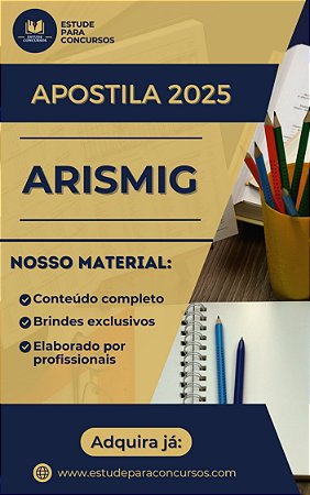Apostila ARISMIG 2025 Engenharia Civil, Engenharia Ambiental ou Engenharia Sanitária