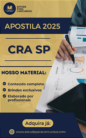 Apostila CRA SP 2025 Procurador I - Jurídico