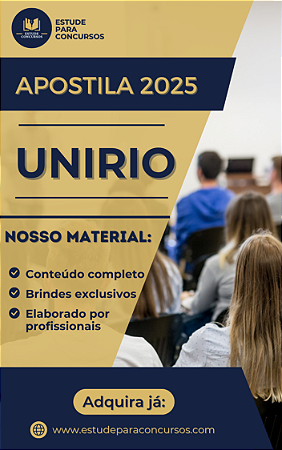 Apostila UNIRIO 2025 Pedagogo