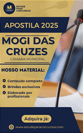 Apostila CÂMARA DE MOGI DAS CRUZES SP 2025 Oficial Legislativo de Transporte
