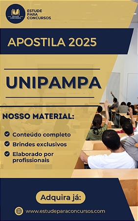 Apostila UNIPAMPA 2025 Técnico de Laboratório Química
