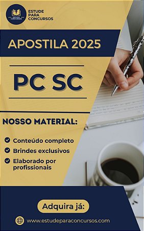 Apostila PC SC 2026 Agente de Polícia Civil