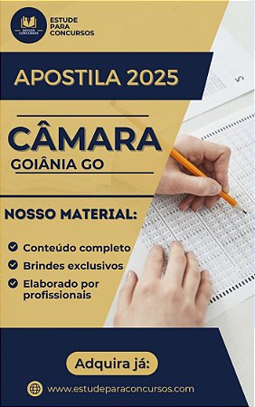 Apostila CÂMARA DE GOIÂNIA GO 2026 Tradutor e Intérprete de Libras