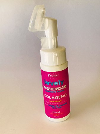 Mousse de Limpeza Sabonete Facial Colágeno Antioxidante Lovely - Face Beautiful