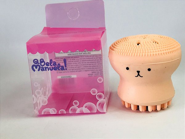Esponja Para Limpeza Facial Colorido " BEGE"- Polvinho