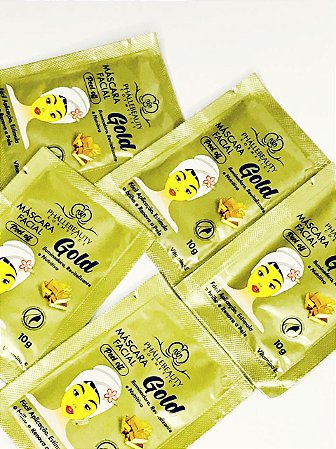 Máscara Facial Sachê Gold Peel Off Phállebeauty OURO