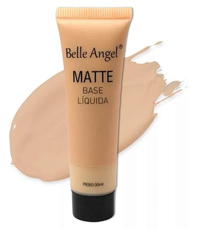 BASE LIQUIDA MATTE (6 CORES) -BELLE ANGEL -COR 01