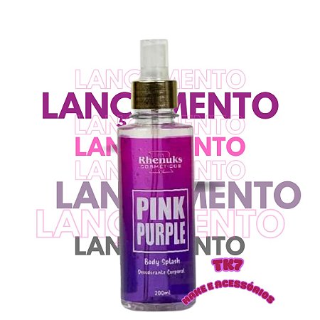 Body Splash Pink Purple 200ml - Rhenuks Cosméticos