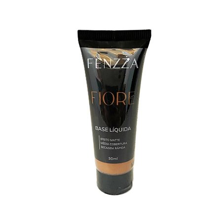 Base Líquida Efeito Matte Fiore  - Fenzza COR E1 MARROM