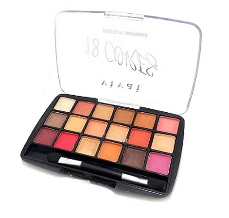 Paleta de Sombras Vivai 18 Cores -cor"B"