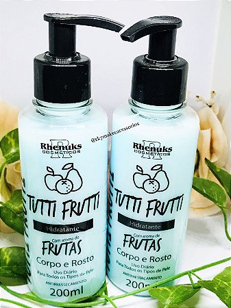 Hidratante Corpo e Rosto TUTI-FRUTI 200ml - Rhenuks Cosméticos