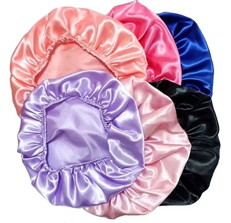 Touca de Cetim Anti Frizz "CORES VARIADAS "