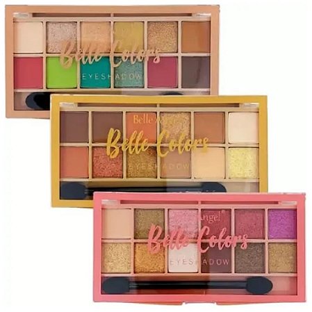 Belle Colors Belle Angel - Paleta de Sombras 12 Cores Cor"C"
